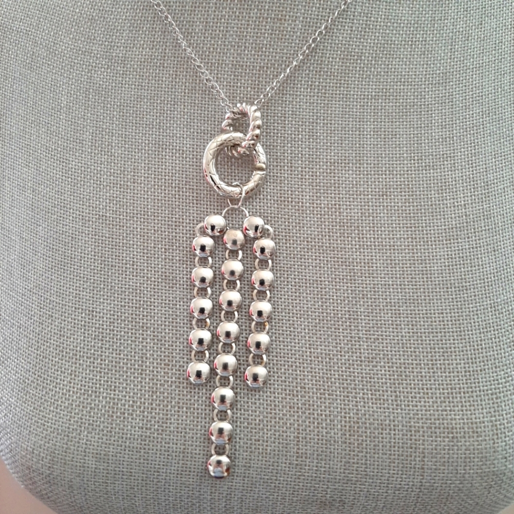 💚SALE 3 for $30 💚 Silver Statement   Ladies Necklace